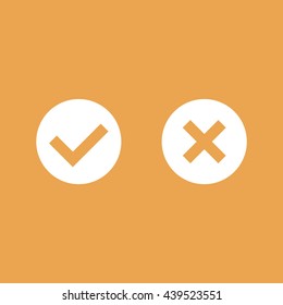 Yes or no vector icon