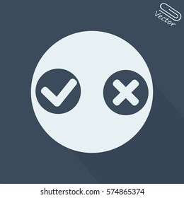 Yes or No vector icon