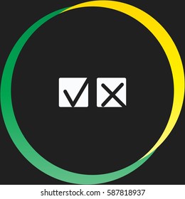 Yes or No vector  icon