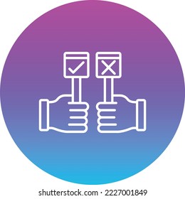 Yes or No vector icon. Can be used for printing, mobile and web applications.
