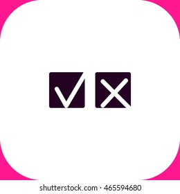 Yes or No vector icon on white background.