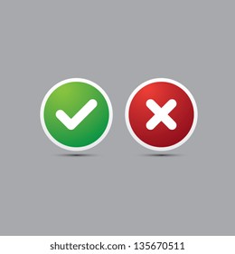 Yes or No Vector Icons