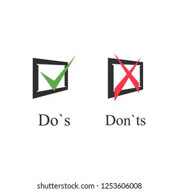 Yes No word text on talk shape. Green and red color. Vector illustration yes no in speech bubble on white background. Design element for badge, sticker, mark, symbol icon and card chat. Test question