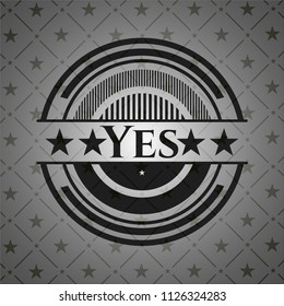 Yes retro style black emblem