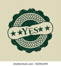 Yes rubber grunge texture seal