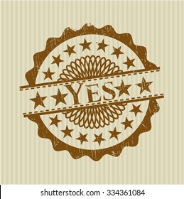 Yes rubber stamp