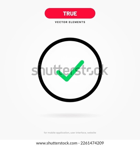 Yes sign. Checkmark and check icon. Approval check and true icon. Set quality sign, green tick. Approve 3d art vector color icon for mobile apps, websites, presentation, UI Ux.