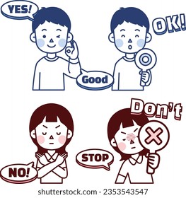 yes sign and no sign
