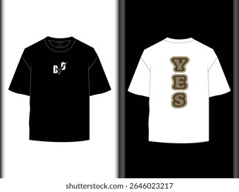 Yes T Shirt Design EPS Custom Design