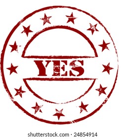 Yes Vector Rubber Stamp Stock Vector (Royalty Free) 24854914 | Shutterstock