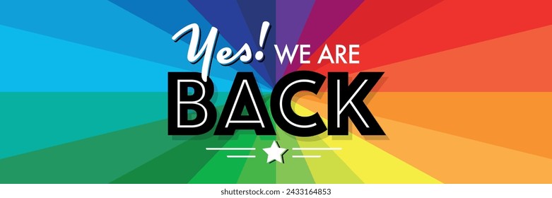 Yes! we are back on multicolor background
