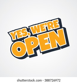 yes we are open