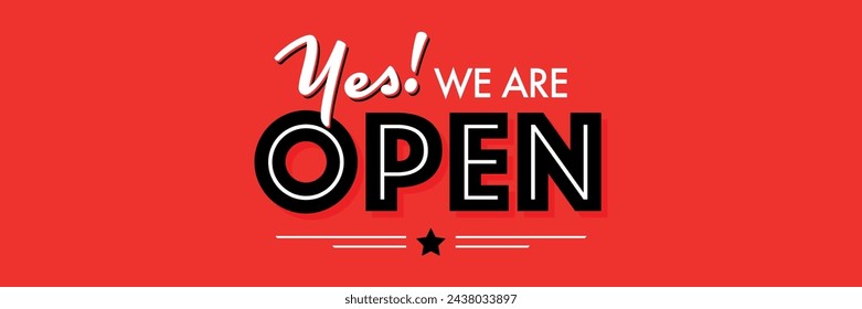 Yes we're open on color background