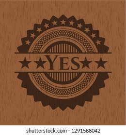 Yes wood emblem. Vintage.