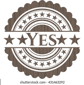 Yes wooden signboards