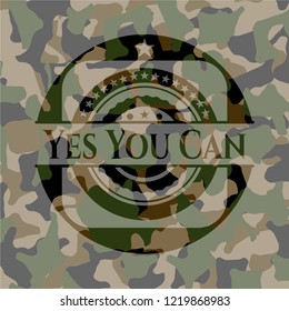 Yes You Can camouflage emblem