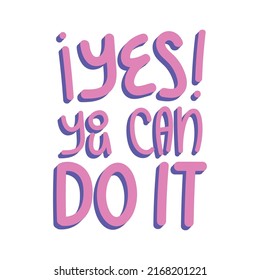 yes you can do it lettering poster