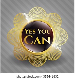 Yes You Can golden emblem
