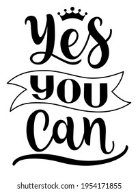 Yes you can. Inspirational and motivational quotes. Hand painted lettering and custom typography. Can be used for prints (bags, t-shirts, home decor, posters, cards).