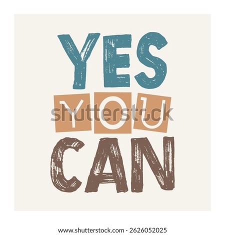 yes you can lettering. vector illustration