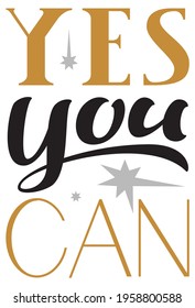 Yes you can motivation text for mirror. Vector illustration