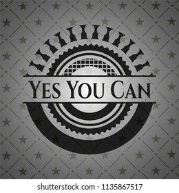 Yes You Can retro style black emblem