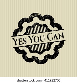 Yes You Can rubber texture