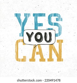 Yes you can typography background. With textured background, vector