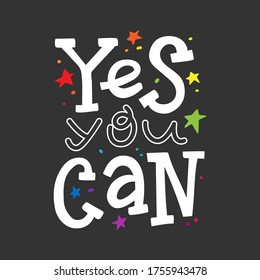 Yes you can vector hand drawn lettering composition