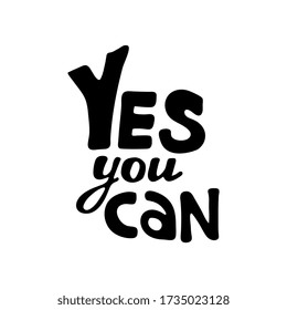 Yes you can. Vector lettering. 