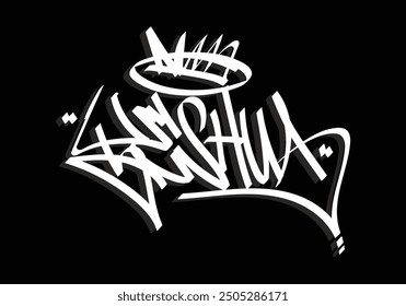 YESHUA graffiti tag style design