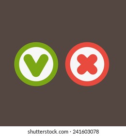 Yes/No buttons