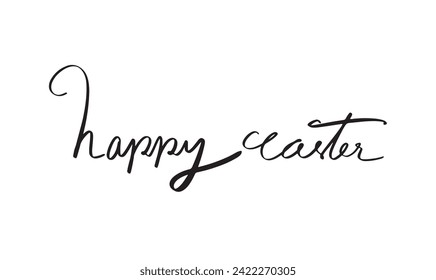 YesNo
Happy easter black color calligraphy handwritten text font easter egg vector illustration spring time greeting design rabbit bunny ear pattern concept typography gift event festive march april 