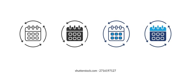 Yesterday Icon Set Multiple Style Collection