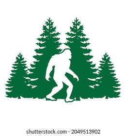 Yeti bigfoot art vector design