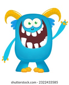 Yeti or bigfoot character design. Vector illsutartion. 