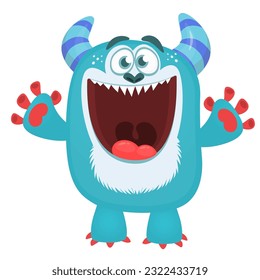 Yeti or bigfoot character design. Vector illsutartion. 