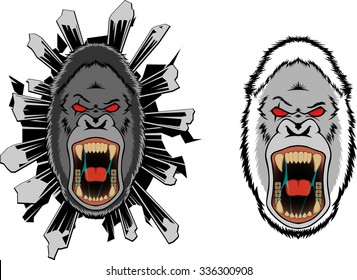 Yeti Bigfoot Gorilla VECTOR Sports Logo Mascot