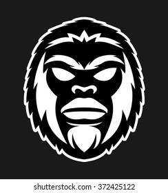 Yeti bigfoot vector illustration