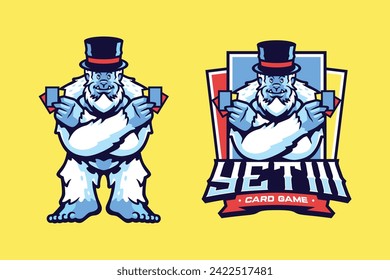 Yeti Card Game Mascot Design