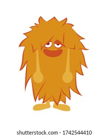 Yeti. Childish illustration of cute Monster