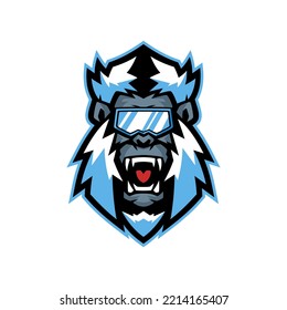 Yeti Cool Mascot Logo Design