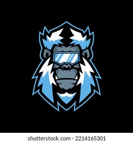 Yeti Cool Mascot Logo Vector Templates