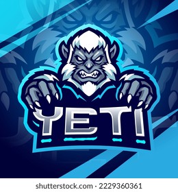 Yeti esport mascot logo design