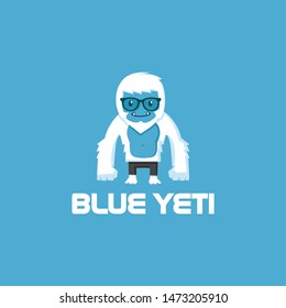 yeti fun character mascot and logo design