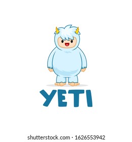 Yeti fun pose vector, Yeti vector emblem