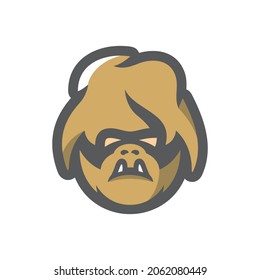 Yeti goblin character Vector icon Cartoon illustration