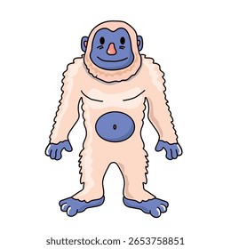 Ícone Yeti clipart avatar logotipo ilustração isolada