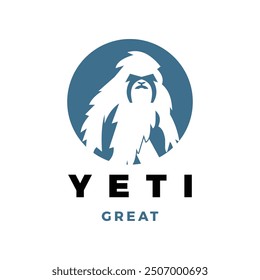 Yeti Icon Logo Design Template