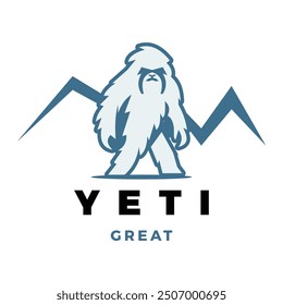 Yeti Icon Logo Design Template